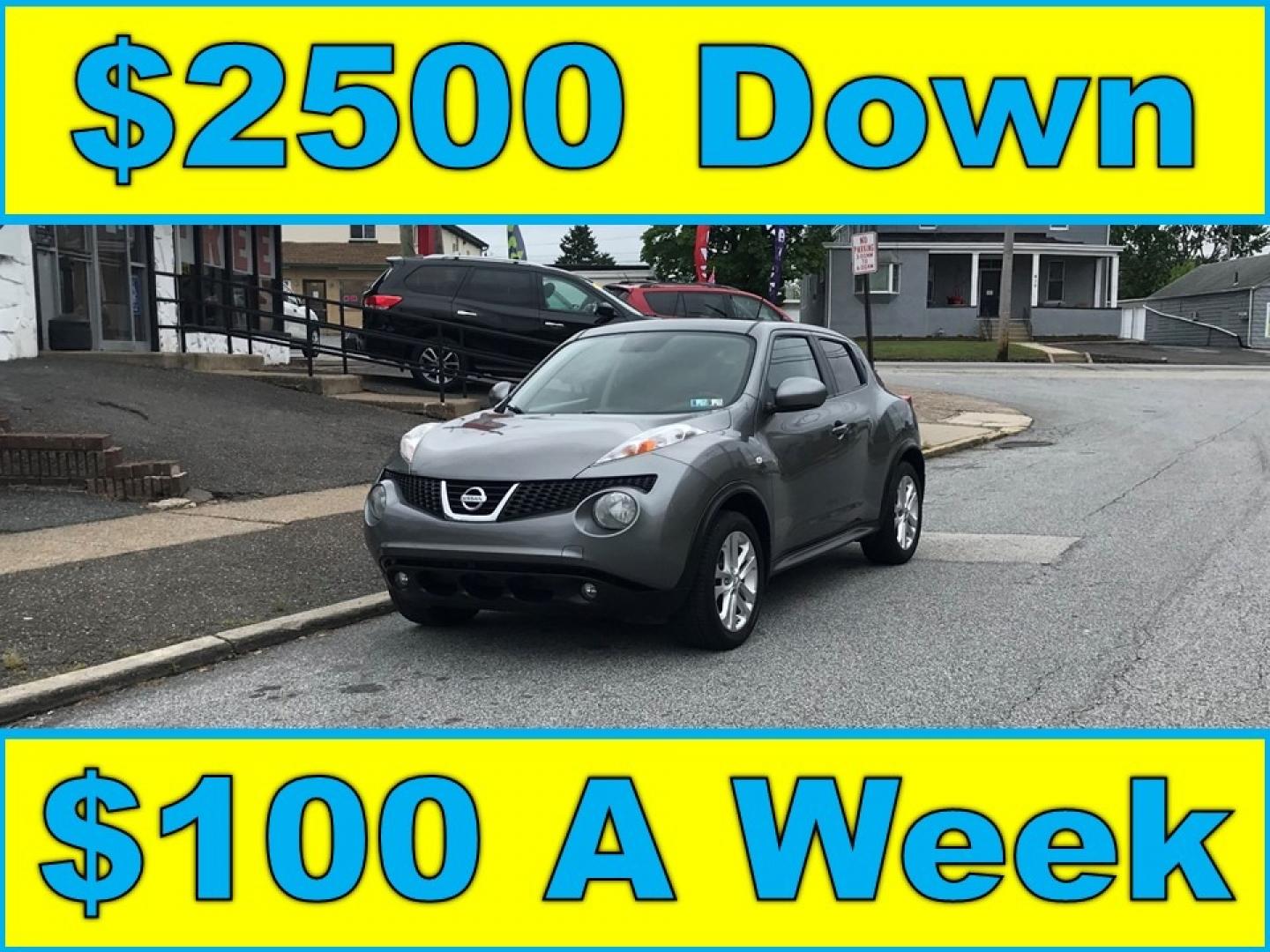 2013 Gray /Black Nissan Juke S (JN8AF5MV5DT) with an 1.6 V4 engine, Automatic transmission, located at 577 Chester Pike, Prospect Park, PA, 19076, (610) 237-1015, 39.886154, -75.302338 - Photo#0